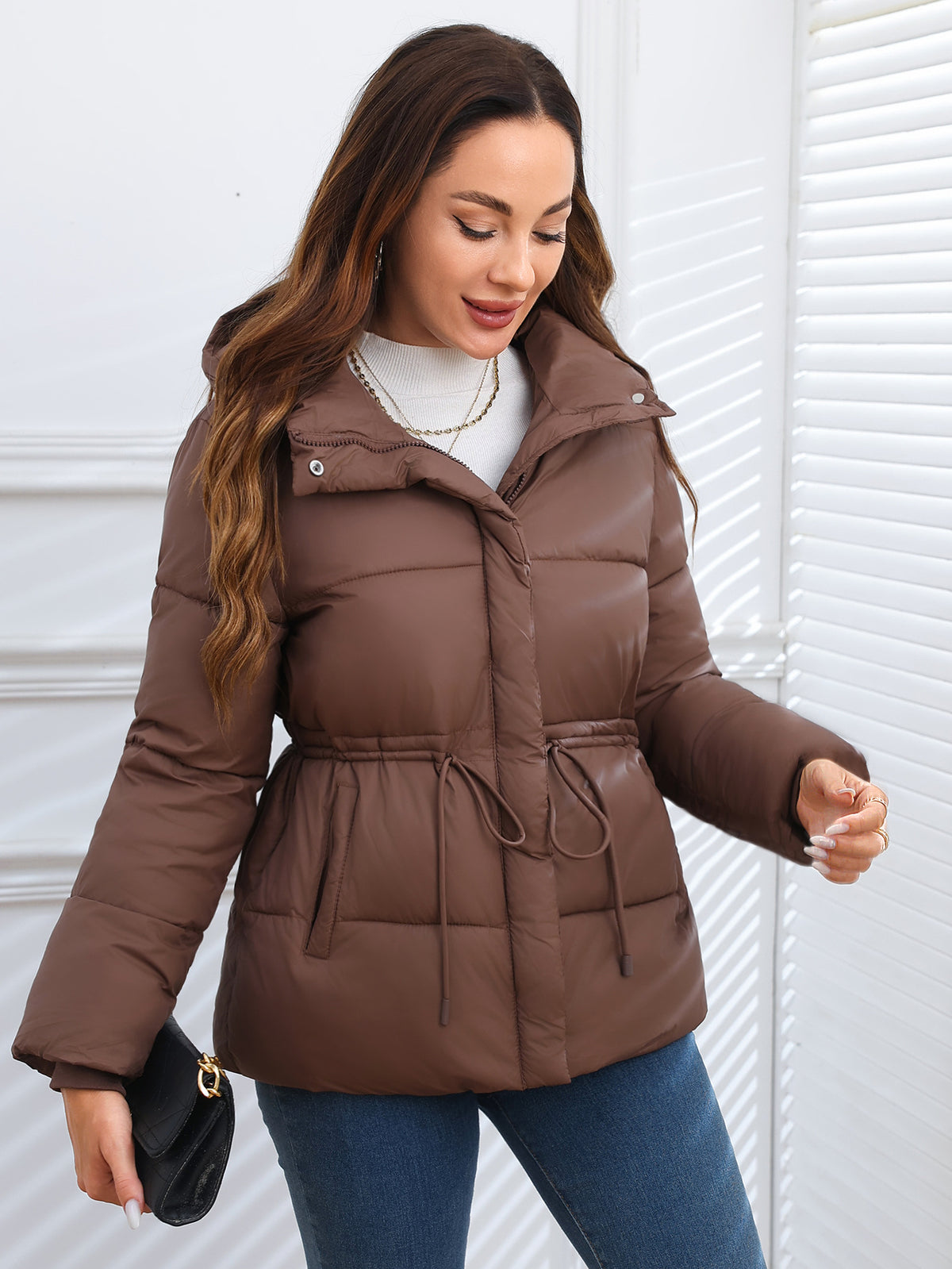 Women Puffer Coat Cotton-padded Jacket Cotton-padded
