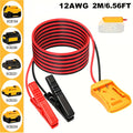 Jump Starter Cable with Adapter for DeWalt 18V 20V DCB Battery 0.98Ft & 6.56Ft Portable Car Emergency Start Kit ABS Housing —