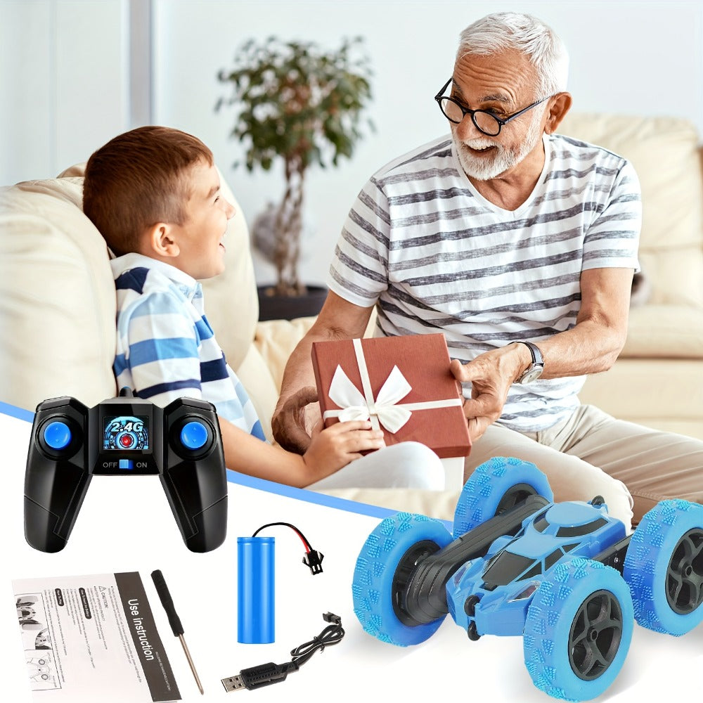Remote Control Car, Double-Sided 360-Degree Flip Stunt Model with LEDs, 2.4GHz Control and 1400mAh Battery — image 10