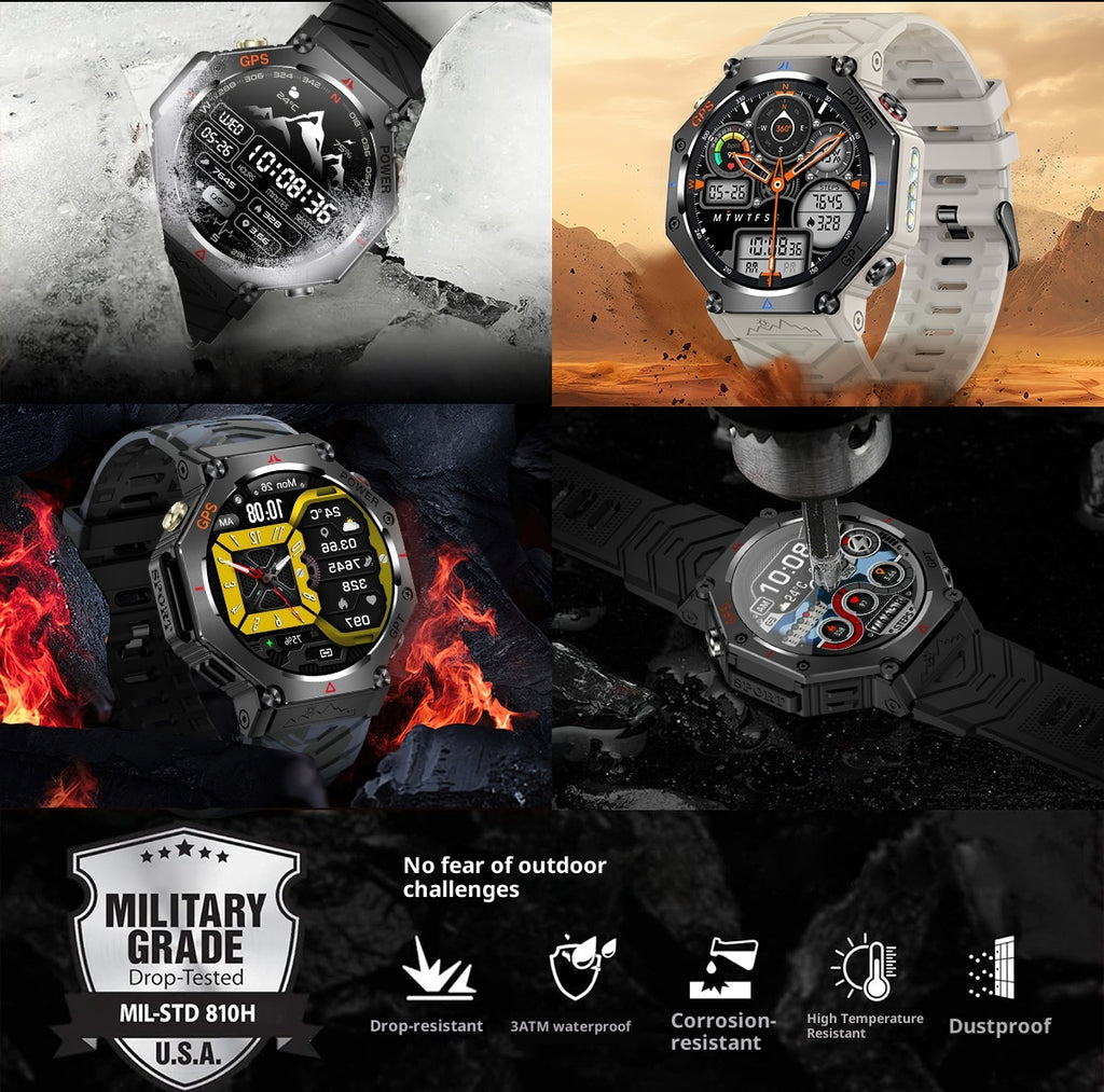 Men's Smart Watch Bluetooth Calling GPS Outdoor Sports Hand