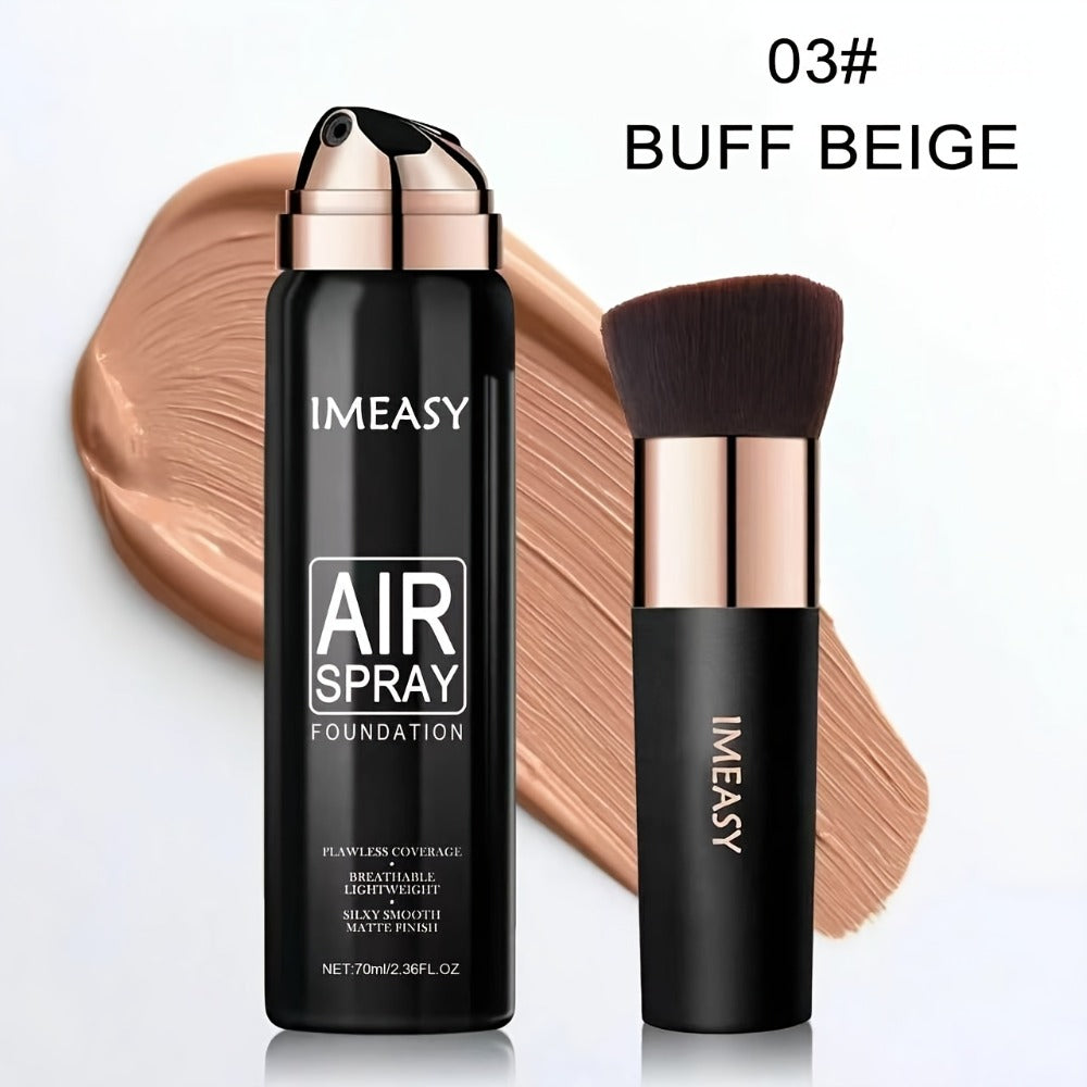 IMEASY 70ml Air-Spray Liquid Foundation and Flat-Top Brush Set in Shade Codes 01, 02 or 03 — image 7