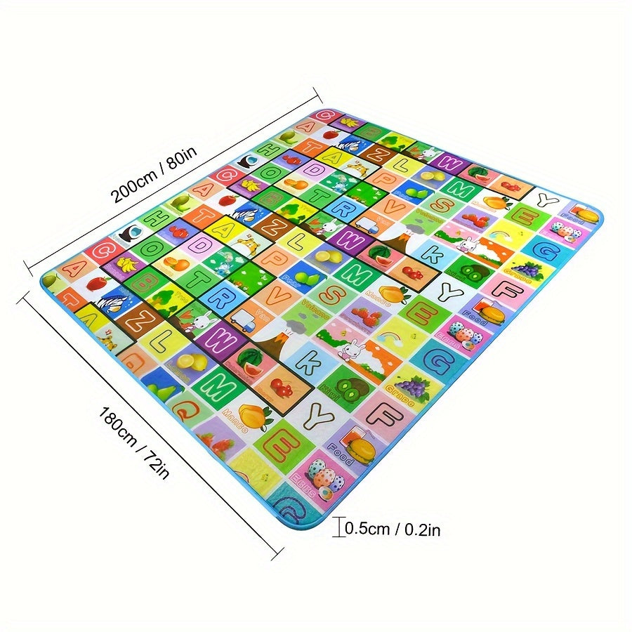 Double-Sided Foldable Foam Picnic Mat, 78 x 71 Inch Portable Beach Blanket with Five Printed Pattern Options — image 6