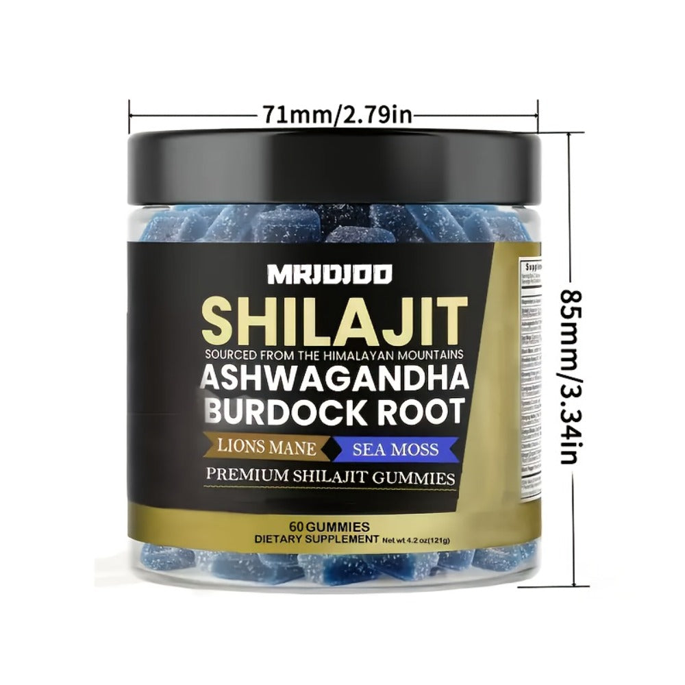 Himalayan Shilajit Gummies with Manuka Honey, Fulvic & Humic Acids, Sucrose-Free Natural Formula for Energy — image 2
