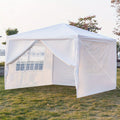 10x10ft White Party Canopy Tent with No Sidewalls, Three Sidewalls or Four Sidewall Configuration Options — image 3