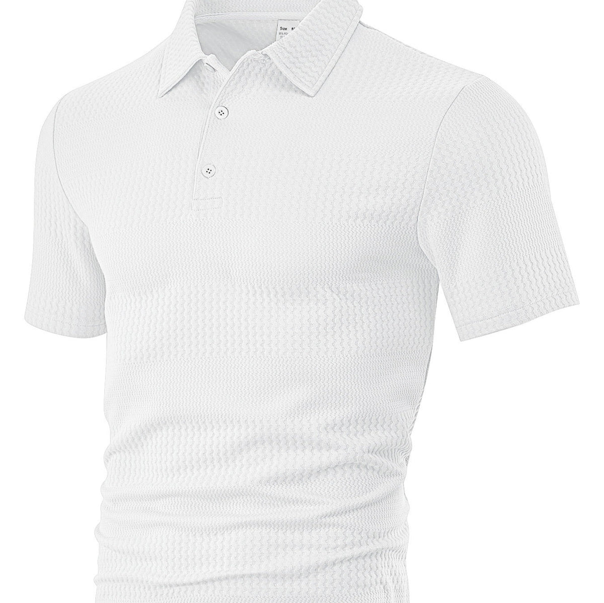 Men's Loose Casual Lapel Jacquard Short Sleeve