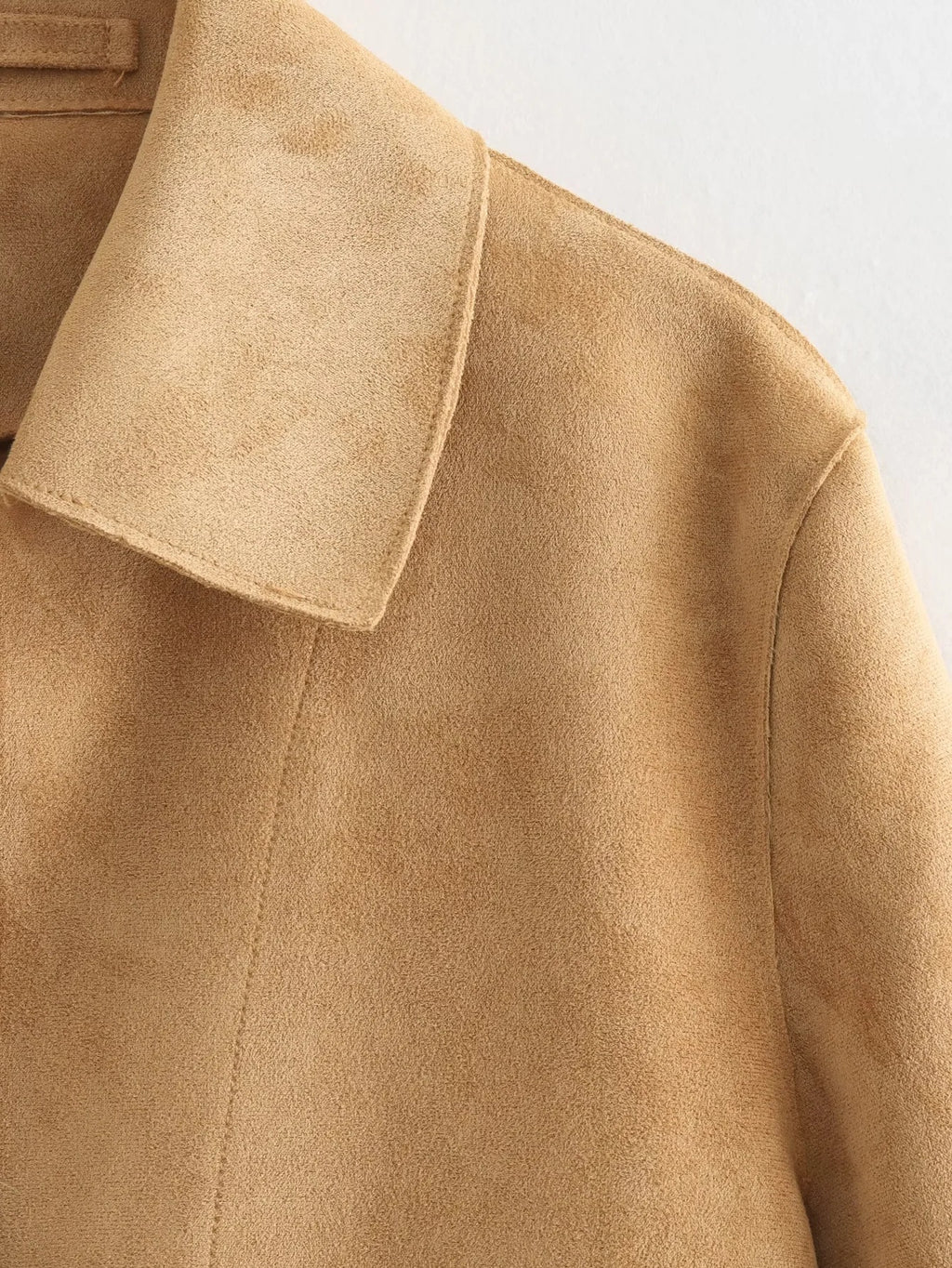 Suede Fabric Jacket Coat For Women