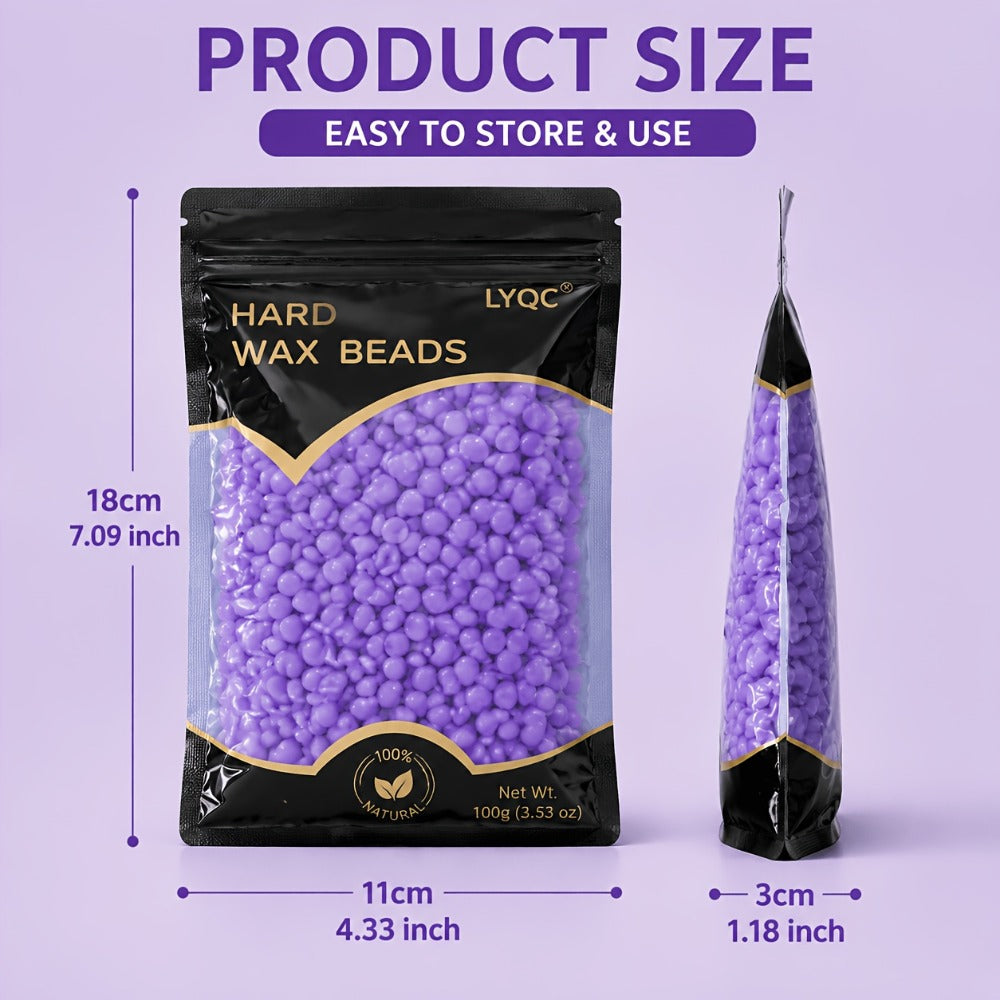 Hard Wax Beads for Hair Removal Full Body 1000g/2000g – Professional Waxing Kit with 20 Applicator Sticks — image 6