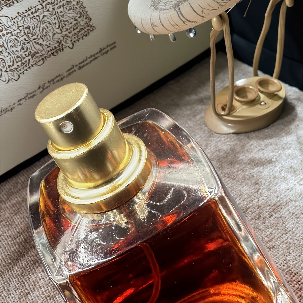 Mens Perfume Amber Wood 3.4oz Pure Parfum Woody Oriental Fragrance Middle Eastern Scent Daily Wear Date Night Gift for Him — 