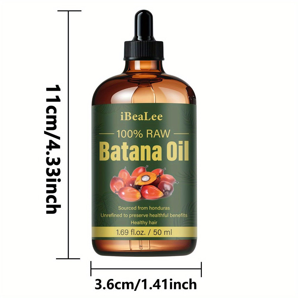 Hair Oil Batana 50ml Amber Dropper Bottle with Cold-Pressed Formula for Hair-Length, Brow and Lash Application — image 5