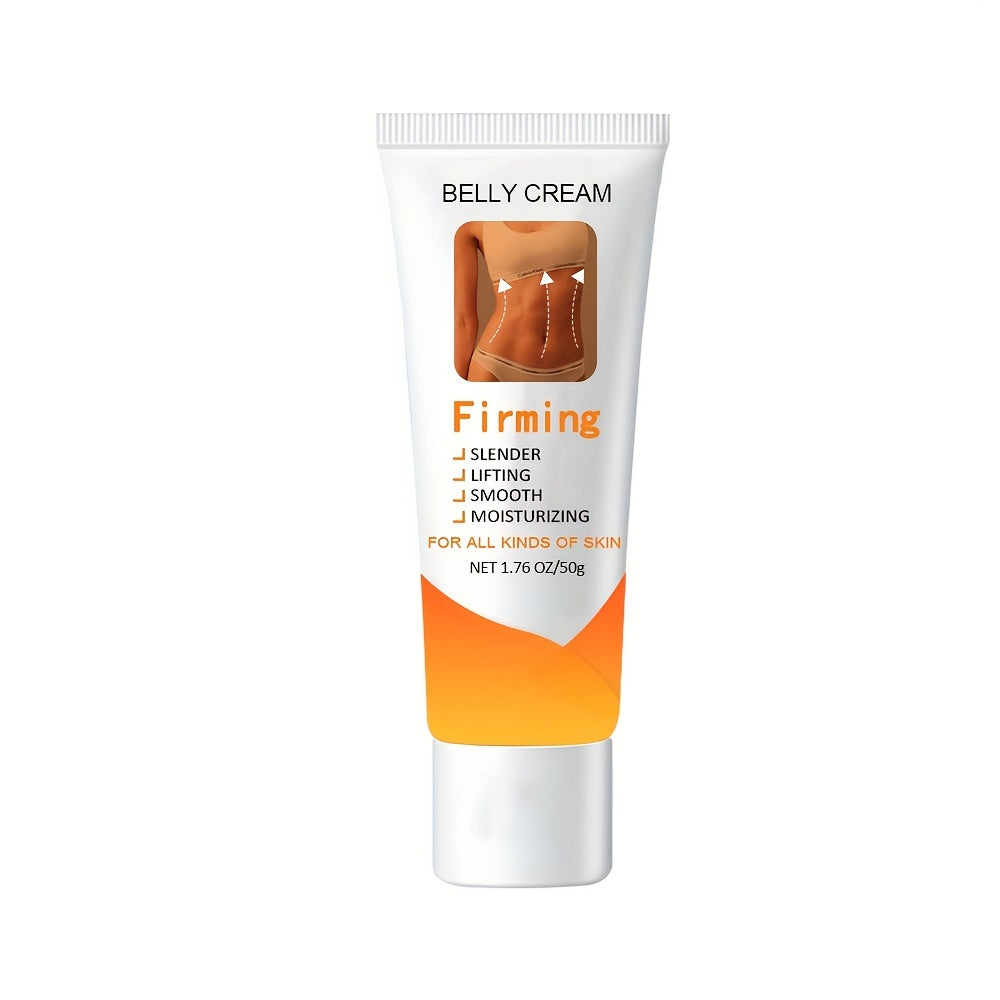 Body Moisturizer 50g Belly Cream in Squeeze Tube with White Cream Texture for Abdomen, Buttocks and Thigh Massage — image 9
