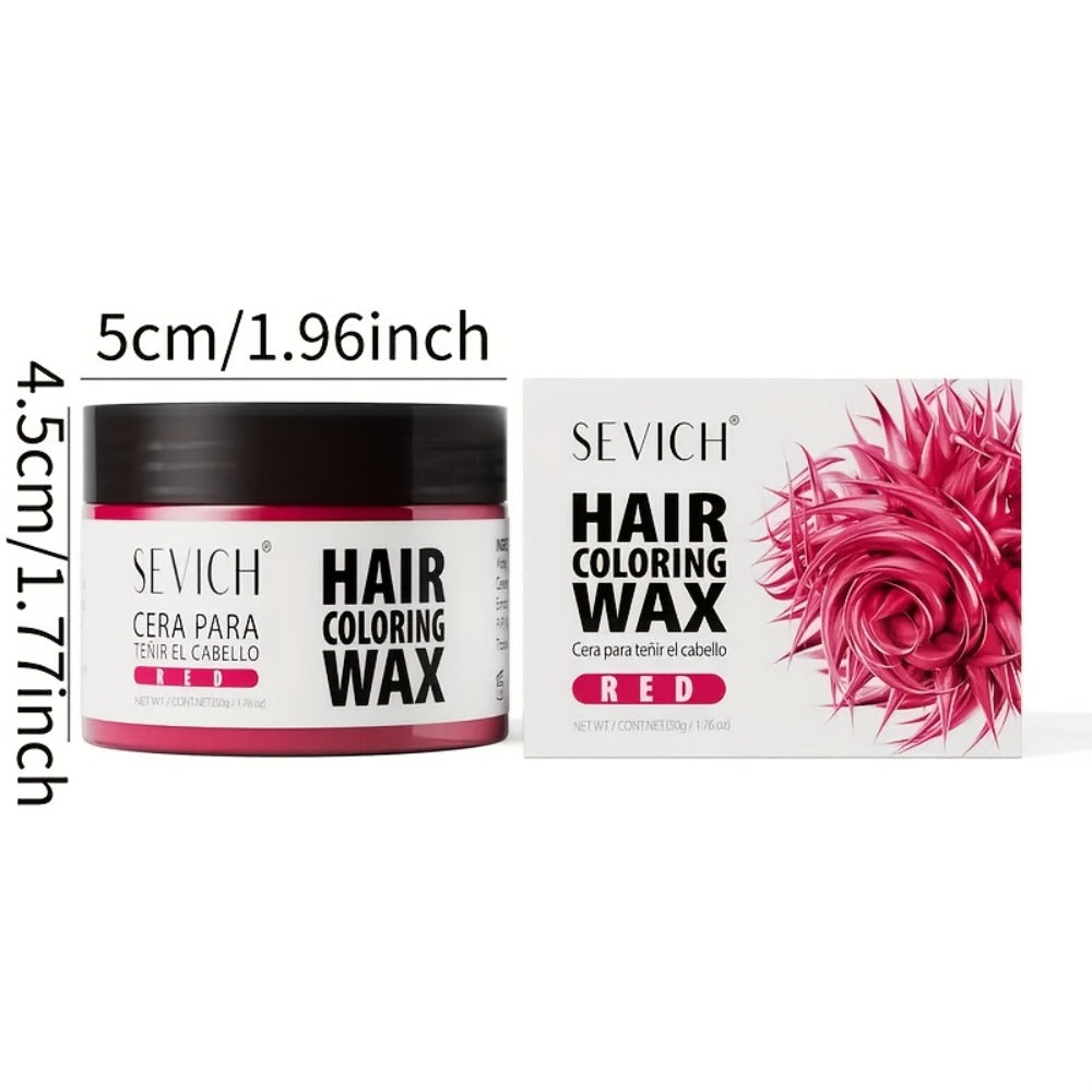 Instant Color Hair Wax 10 Shades – Temporary Hair Dye Wax Strong Hold Styling for Parties, Cosplay, Festivals & Halloween, Ea