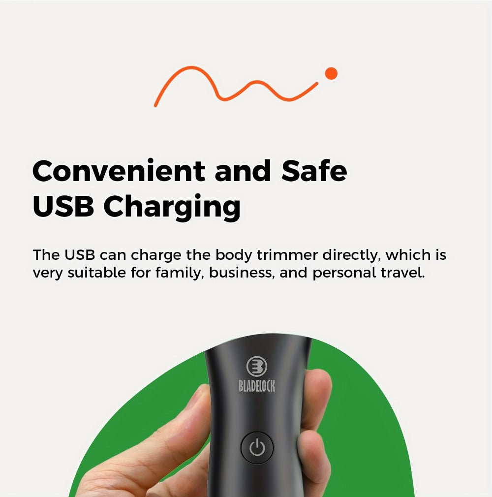 Manscaping Trimmer for Men IPX7 Waterproof Electric Groin and Ball Trimmer Ceramic Blades LCD Battery Display Replaceable Hea
