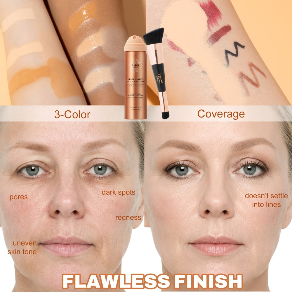 Two-Piece Spray Liquid Foundation and Brush Set with Matte Finish in Shades 110, 120 or 210 — image 4