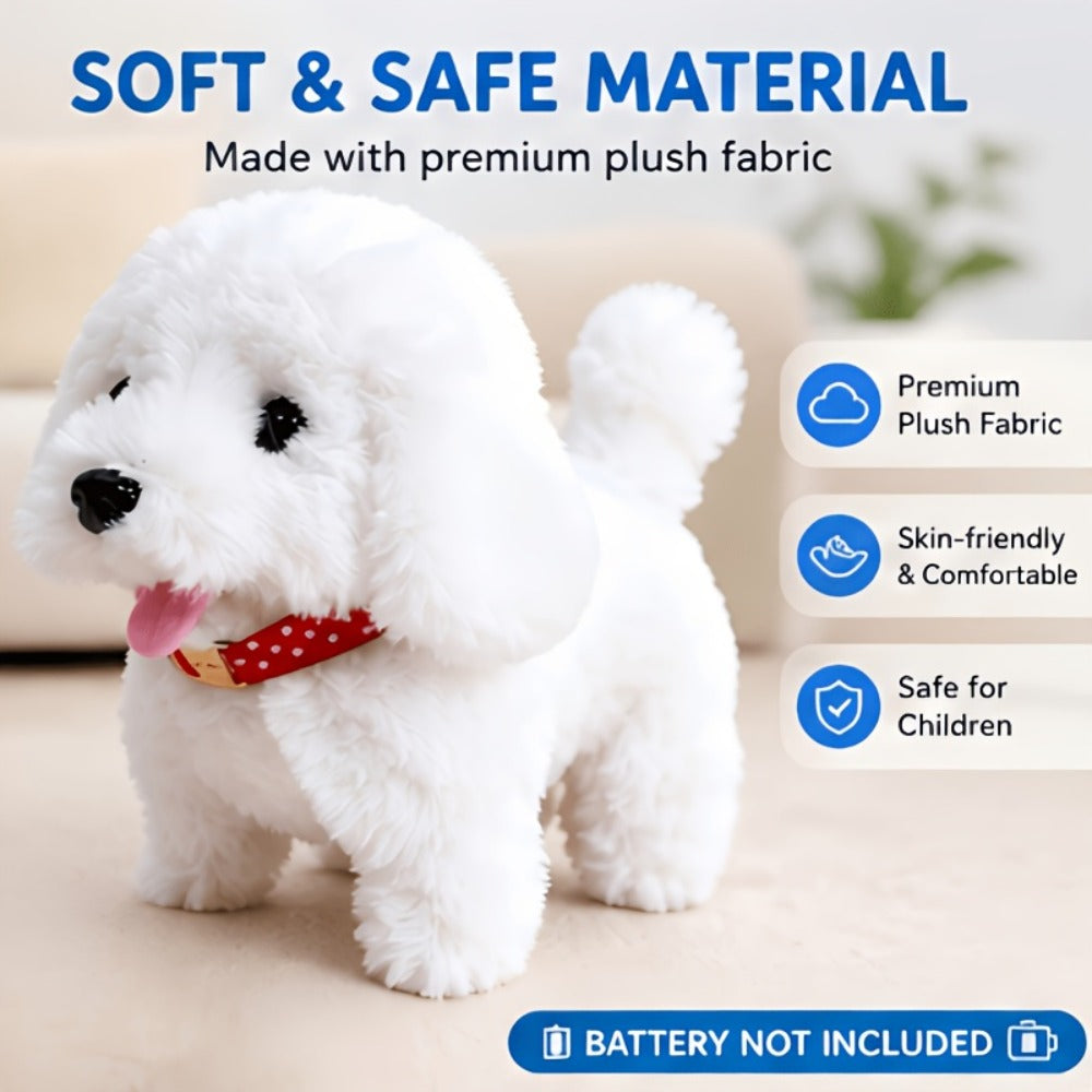 Robot Dog Toy for Kids Interactive Plush Puppy Walks Barks Wags Tail Smart with the Listed Color, Size or Set Options for Eve