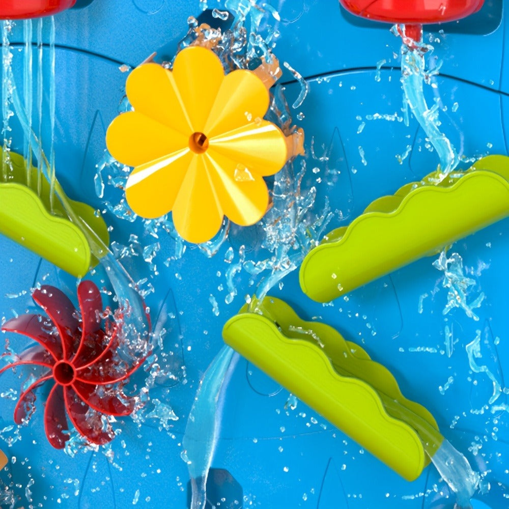 Water Play Table for Kids Double-Sided Waterfall & Beach Sand Zone, Outdoor Sensory Activity Toy for Toddlers Ages 3+ — image