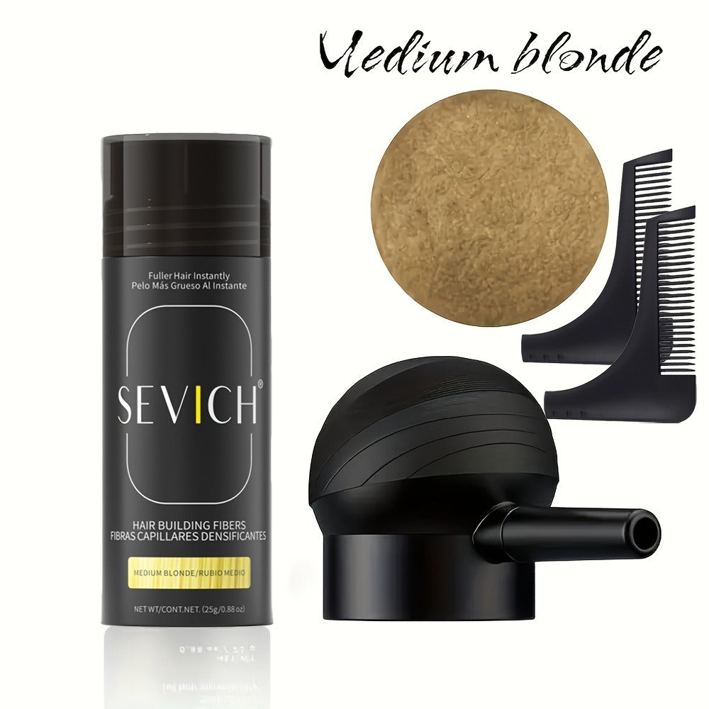 Hair Thickening Fibers Set 2-in-1 with Applicator Spray - Instant Volume & Fuller Look for Thinning Hair — image 13