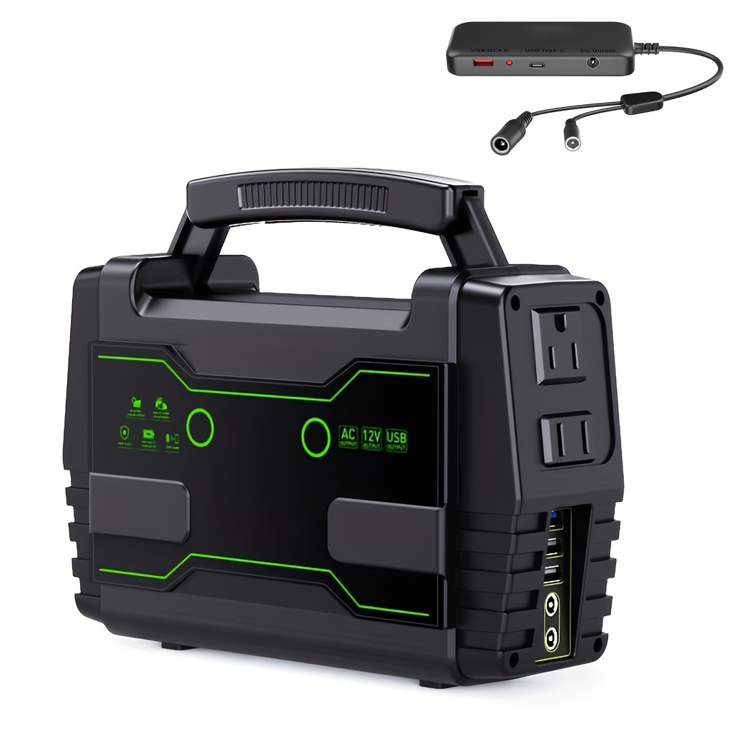 Portable Power Station 155Wh or 222Wh Configurations with AC Outlet, USB Ports, LED Light and Solar Option — image 4