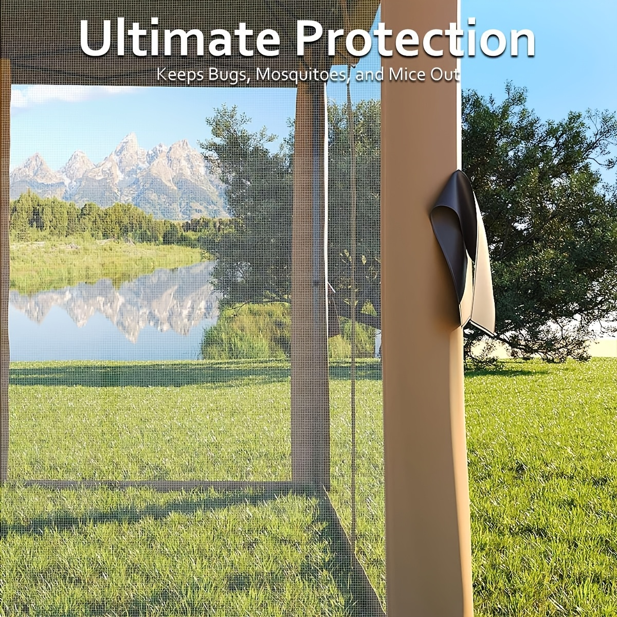 Gazebo Tent 10x10 FT Mosquito Netting Quick Setup Outdoor Canopy for Garden, Yard and Pest Management — image 6