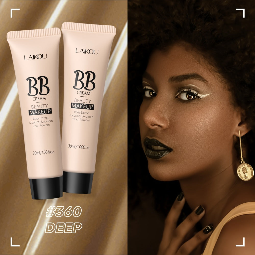 BB Cream 2 Pcs Set Waterproof, Pore-Minimizing Full Coverage Foundation with Blemish Concealer & Glycerin Hydration — image 1