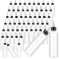 Squeeze Bottles 4oz 100 Pack with Twist Top Caps Empty Plastic Refillable Dispensing Bottles BPA Free for Hair Oil Essential 