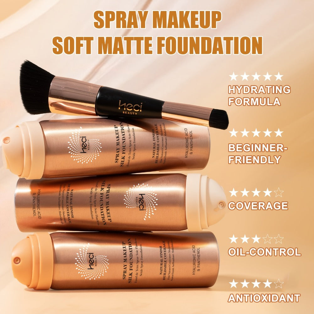 Two-Piece Spray Liquid Foundation and Brush Set with Matte Finish in Shades 110, 120 or 210 — image 15