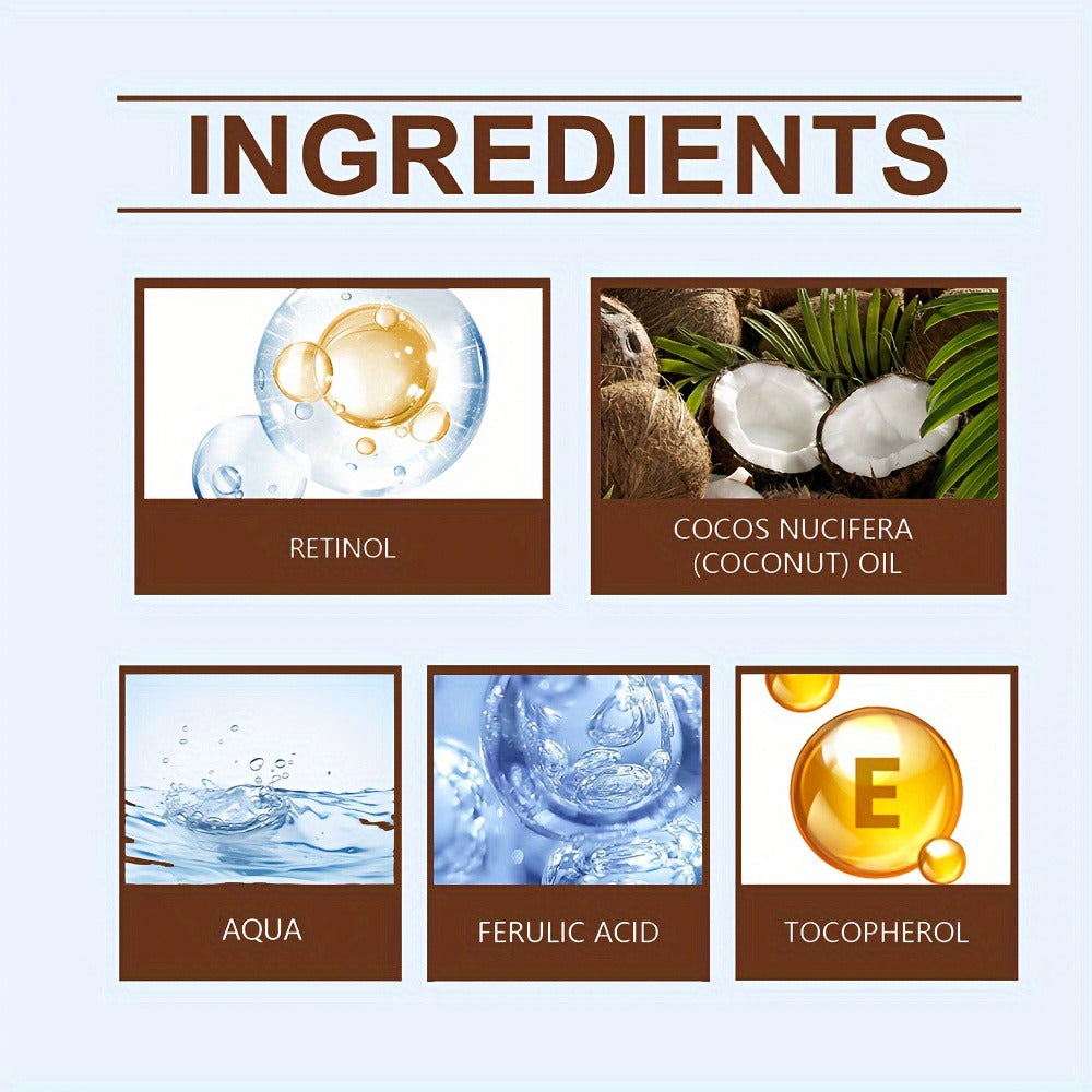 Coconut Oil & Shea Butter Moisturizing Cream 1.76 oz, 90% Coconut Oil, Retinol & Hyaluronic Acid — image 2