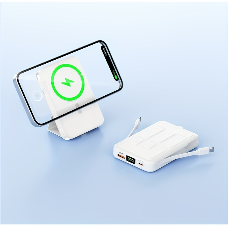 10000mAh Mobile Power, 22.W Magnetic Charging Treasure, Comes with Convenient Dual Cable, with LED Power Display — image 5