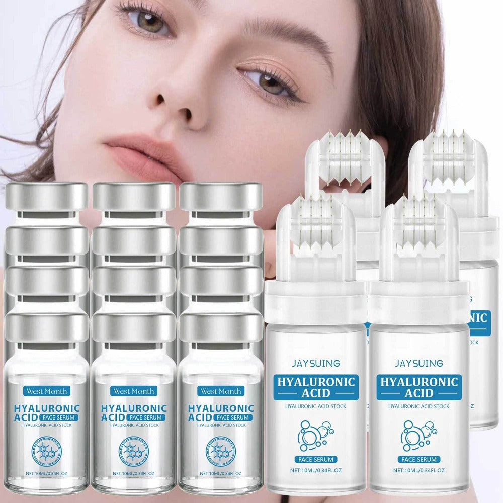 Hyaluronic Acid Collagen Elastin Micro Infusion Facial Serum 0.25mm - Microneedle Serum for Bath Time, Home Spa and Personal 