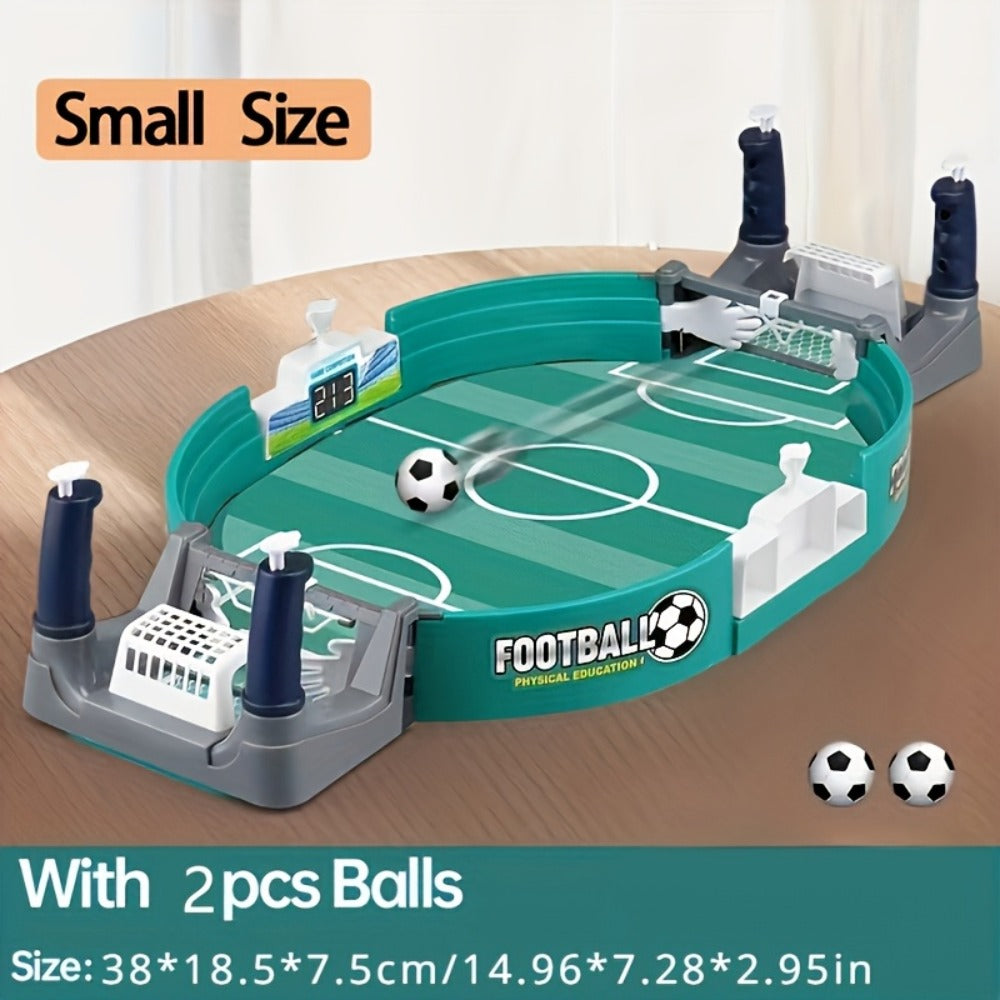 Table Football Game for Kids & Adults, 2-Player Tabletop Soccer Duel Board Game, Family Fun Indoor Game Night Gift for Boys G