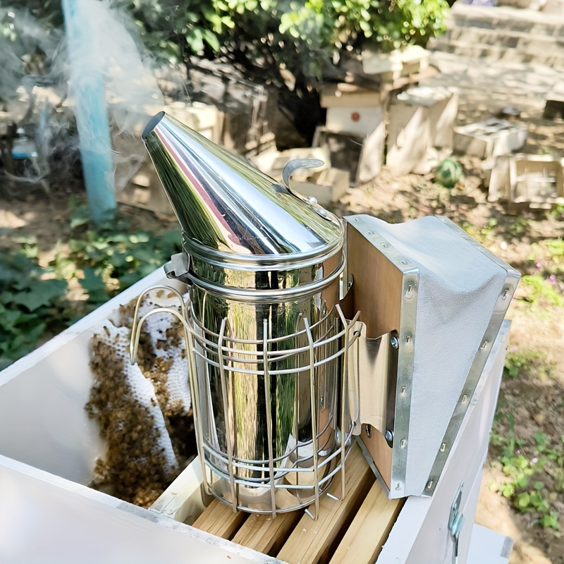 15-Piece Beekeeping Tool Kit with Bee Smoker, Brush, Hive Scrapers, Frame Grip and Queen Accessories — image 9