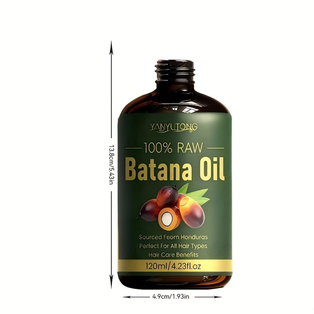 Hair Oil Batana 120ml Amber Dropper Bottle with 4.06oz Label Format for Pre-Wash or Leave-In Hair Use — image 4