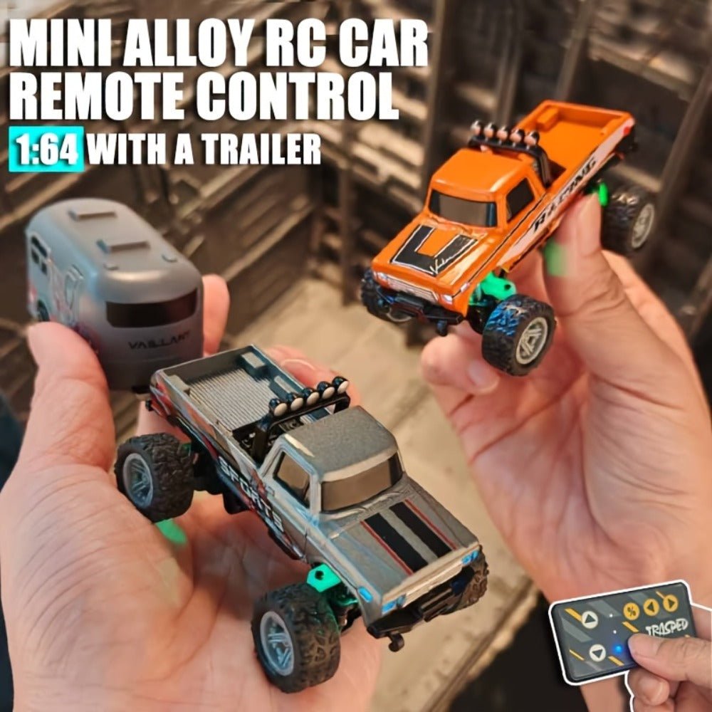 Mini Remote Control Pickup Truck with Detachable Trailer, Five Color Options and Spring Suspension — image 8