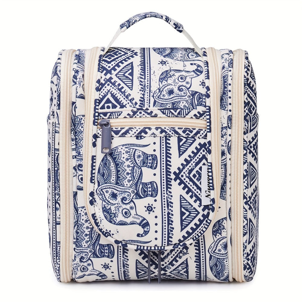 Toiletry Bag Hanging Large-Capacity Makeup Organizer with Hook, Multiple Compartments and 16 Print Options — image 19