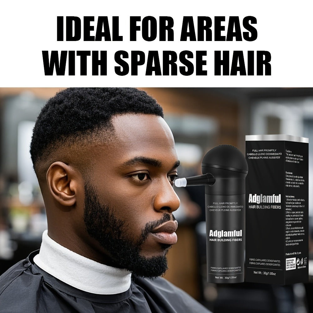 Hair Fiber Powder Kit with Tall Container and Directional Spray Applicator in Medium Brown or Black — image 10