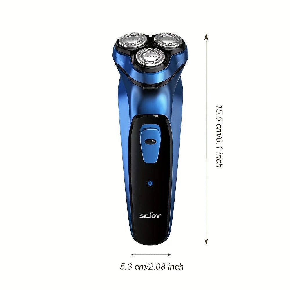 Cordless Electric Razor for Men Rechargeable Fast Charging Washable Heads Face Shaver – Smooth Close Shave Portable Electric 
