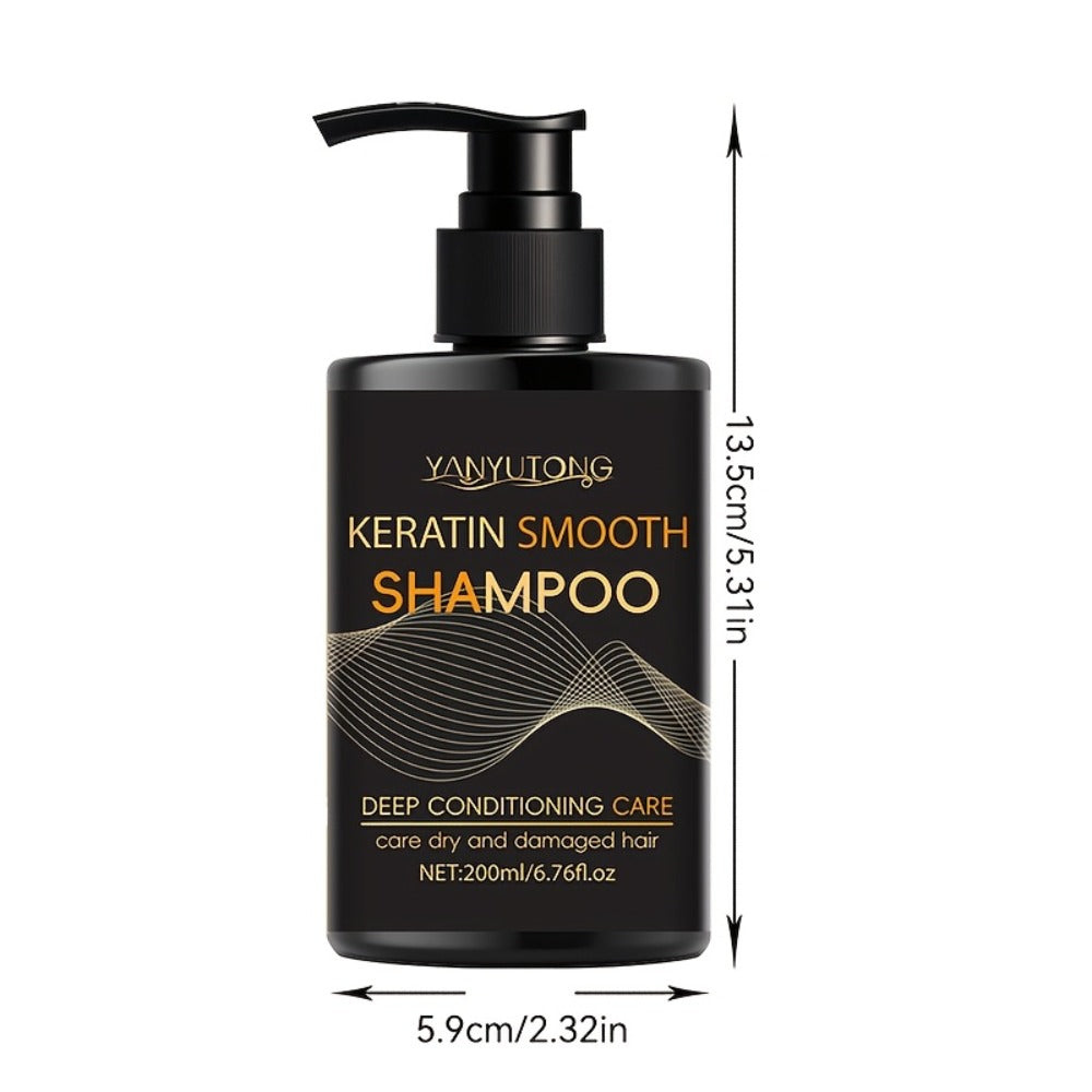 Keratin Smooth Shampoo and Conditioner in 200mL Pump Bottles with Duo, Shampoo-Only or Conditioner-Only Options — image 4