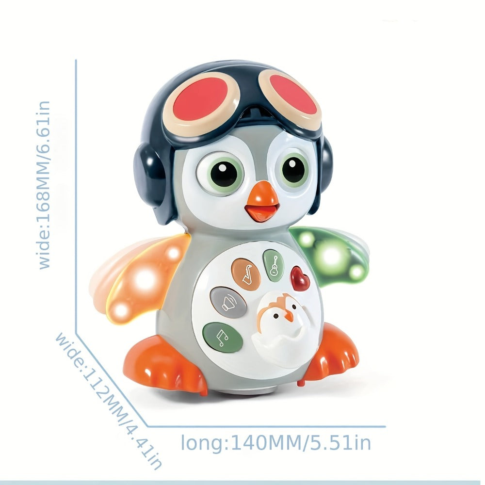 Interactive Dancing Penguin Baby Toy with Music, Lights & Crawling Motion – Infant Tummy Time Learning Toy — image 2
