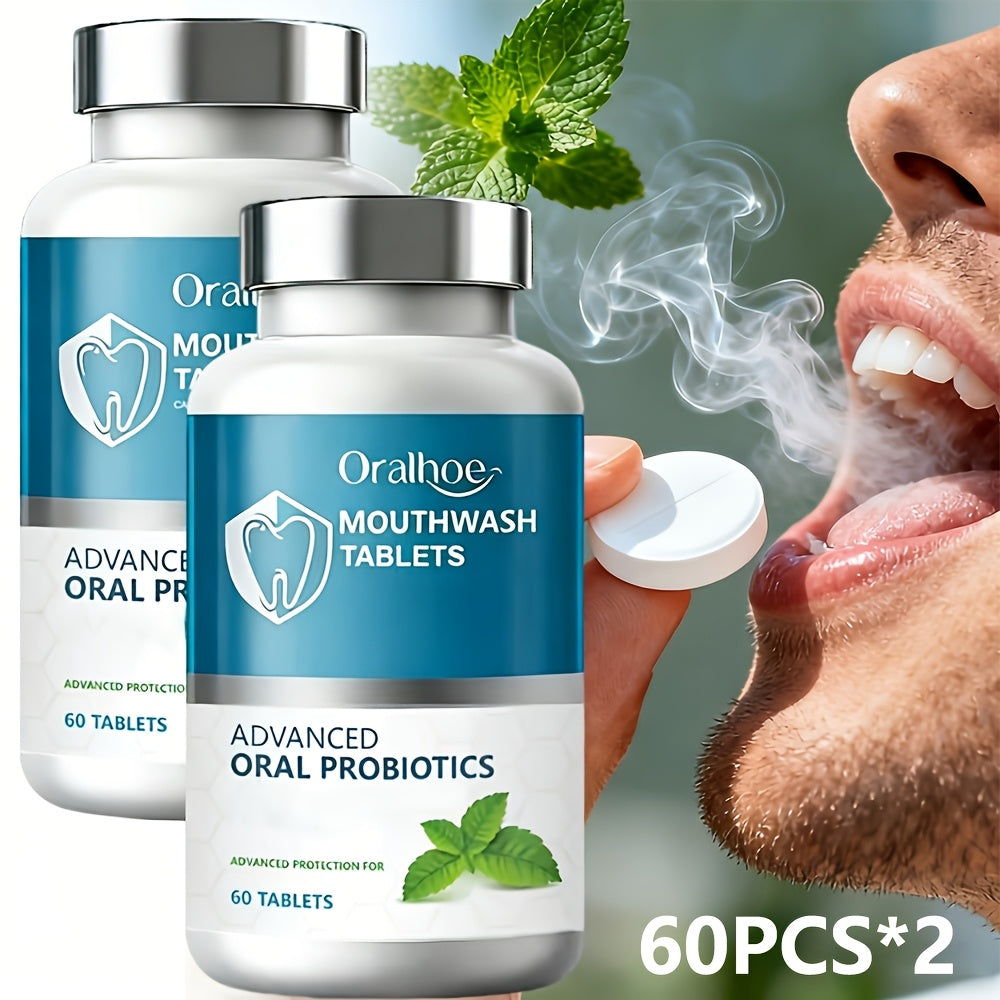 Toothpaste Tablets 120 Count Mint Flavor, Portable Mouthwash Tablets for Fresh Breath & Gentle Whitening — image 15