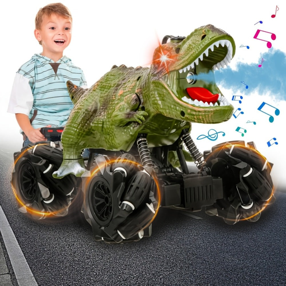 Monster Stunt RC Car with LED Lights Sound & Mist Spray – 360° Drift Remote Control Monster Truck, All-Terrain Indoor Outdoor