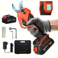 Electric Pruning Shears Cordless with LCD Display, Portable Battery-Powered Tree Pruner with Adjustable Cutting Diameter for 