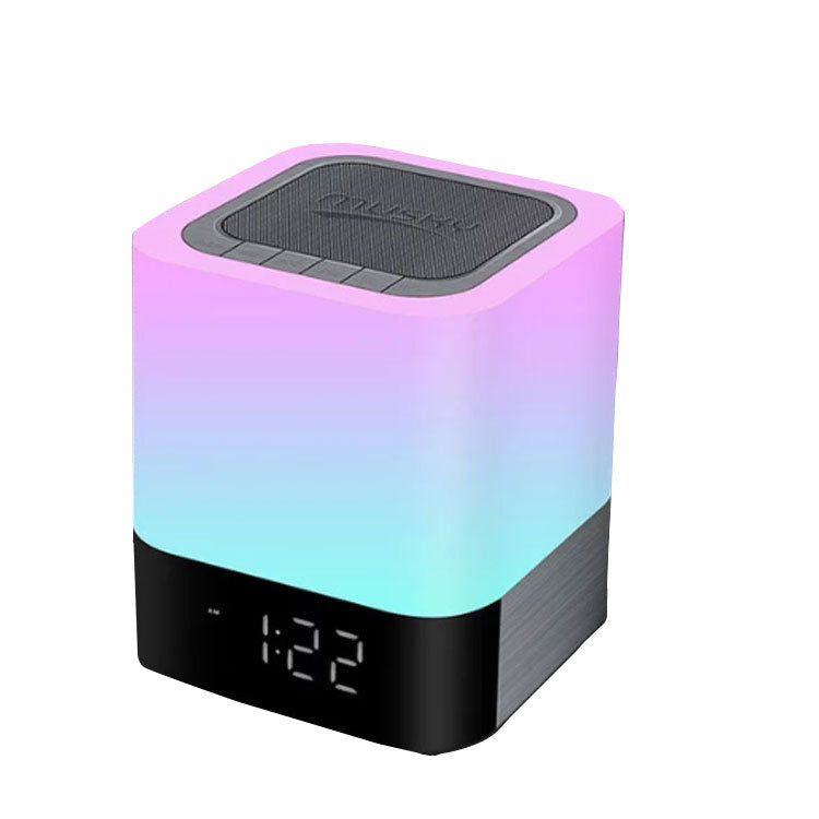 Bluetooth Speaker with LED Night Light - Alarm Clock & USB Charging