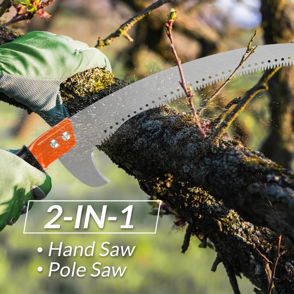 Pole Saw, Telescopic Pruning Saw Fruit Tree High Reach Garden Farm for Garden, Patio and Yard Use — image 12