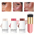 Contour Highlight Blush Stick Set 4-Piece with Professional Brush, Creamy Waterproof Cheek Sculpting Kit — image 1
