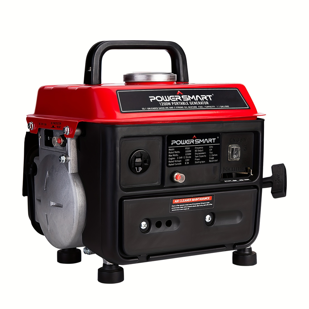 Portable Generator 1200W 2-Stroke Low Noise - Compact Gas Powered Generator for Camping, Job Sites — image 8