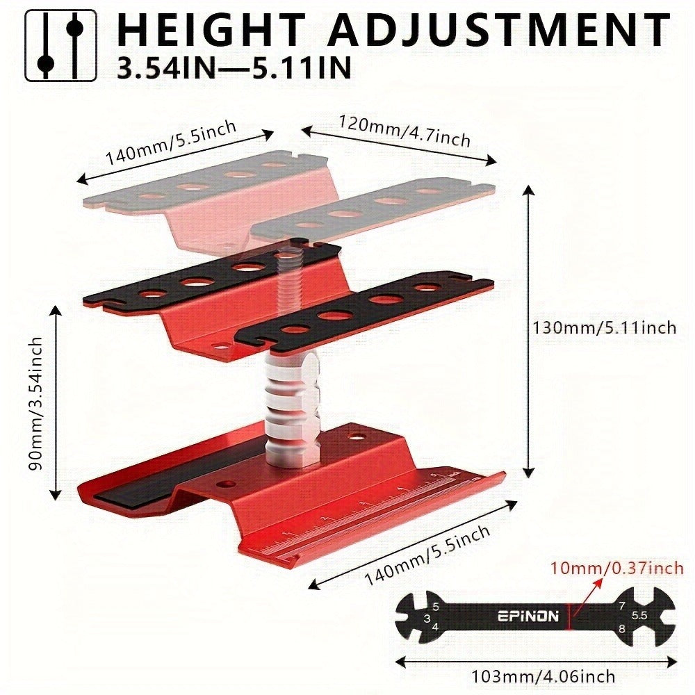 RC Car Maintenance Stand Tool Kit EPINON 360° Rotating Work Stand 520PCS Screw Set Aluminum Screwdriver Bits Compatible with 
