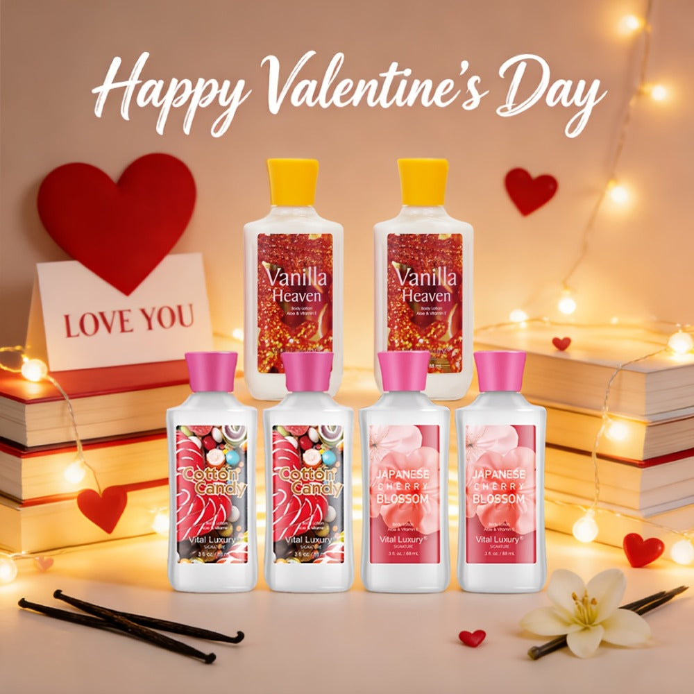 Scented Body Lotion in Japanese Cherry Blossom, Vanilla Heaven or Cotton Candy Bottles and Two-Piece Sets — image 13