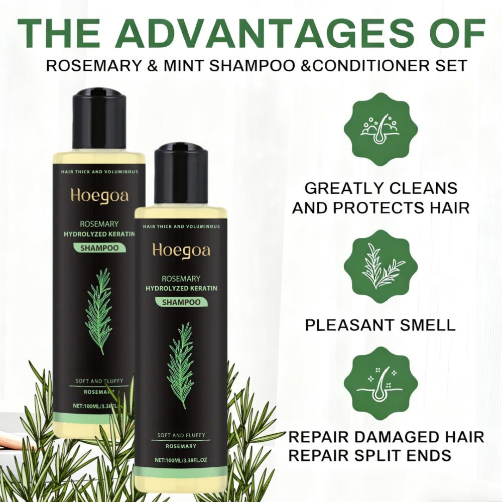 Rosemary Shampoo 2 Pack for Women & Men, Deep Cleansing Strengthening Hair Care with Rosemary Extract — image 9