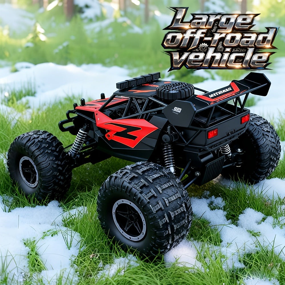 RC Off-Road Truck for Kids Ages 6+, High Speed Remote Control Car Alloy Steel Body Full-Function 4WD Monster Truck Toy for Bo
