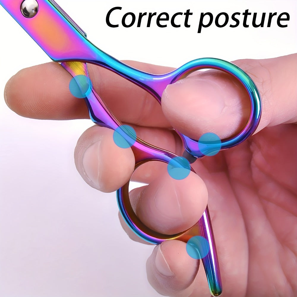 Hair Scissors Set in a Professional 16pcs 6.0 Inch Salon Shear Design for Flat Cut and Bangs — image 7