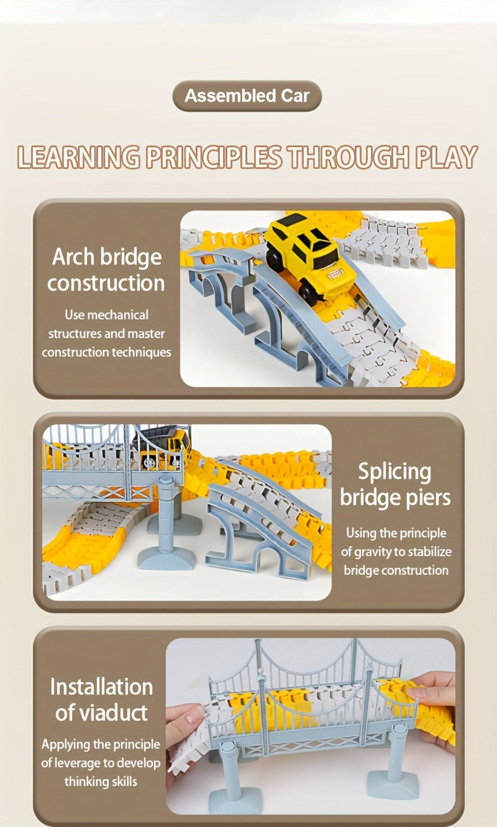 Roller Coaster Track Set 467pcs for Kids Ages 3 4 5 6 7 8 with the Listed Color, Size or Set Options for Everyday Use — image